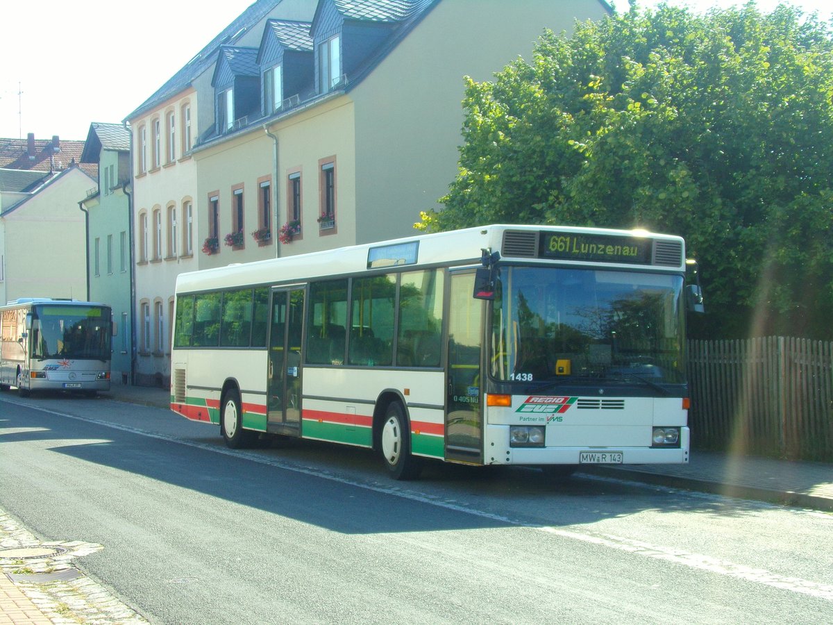 MW-R 143 / Wagen 1438 / MB O 405 NÜ / Rochlitz (Sachs) Gärtnerstraße